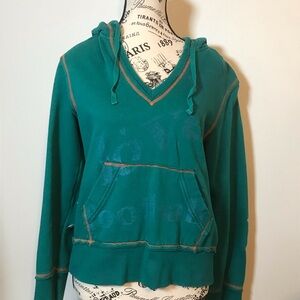 🐬 MIAMI DOLPHINS (TOUCH by ALYSSA MILANO) HOODIE WITH KANGAROO POCKET SZ LG